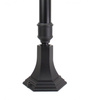 Su-ma lampa stojąca zewnętrzna Retro Maxi E27 czarna/patyna 120cm IP43 K 5002/2/BD 45