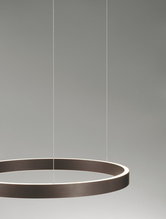 Luces Exclusivas lampa wisząca LED Bari ściemnialna Ø 60 cm 60W 2552lm 3000K IP20 brązowa LE44318