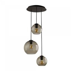 Nowodvorski lampa wisząca Vetro III 3xE27 czarno/dymiona 7641