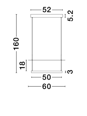 Luces Exclusivas lampa wisząca LED Tiraque ściemnialna 40W 2560lm 2700K IP20 czarna LE44633