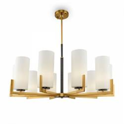 Maytoni lampa wisząca Fortano 10xE27 mosiężna MOD089PL-10BS