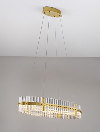 Luces Exclusivas lampa wisząca LED Mayo ściemnialna Ø 90 cm 45W 4402lm 3500K IP20 złota LE44227