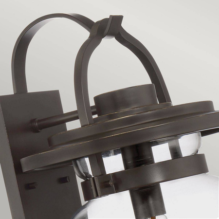 Quintiesse kinkiet zewnętrzny Lasalle E27 brązowy IP44 QN-LASALLE-L-WT