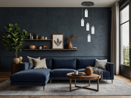 Luces Exclusivas lampa wisząca LED Juan ściemnialna Ø 38 cm 38W 1254lm 3000K IP20 czarno/srebrna LE44218