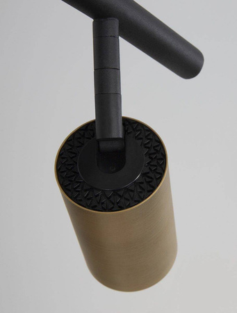 Luces Exclusivas żyrandol / lampa wisząca Cayes 4xGU10 czarno/złota LE42618