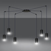 Emibig lampa wisząca Traker 6 6xGU10 czarna 524/6