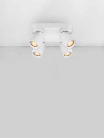 Luces Exclusivas lampa sufitowa LED Galvez GU10 4x10W IP20 biała LE44404