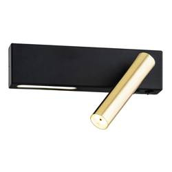 Argon kinkiet Jasper G9 + LED 4,5W 3000K czarno/mosiężny 1050