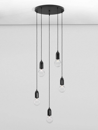 Luces Exclusivas lampa wisząca Bani 5xG9 czarna LE42717