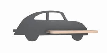 Candellux kinkiet dziecięcy LED z półką IQ Kids Car 5W 250lm 4000K szary 21-84774