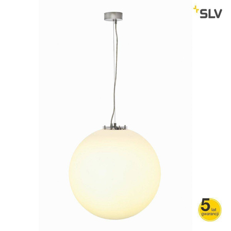 SLV lampa wisząca Rotoball 50 E27 biało/szara 165400