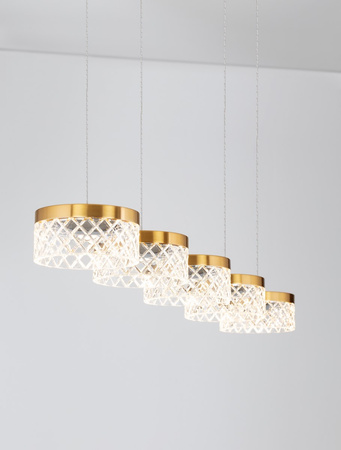 Luces Exclusivas lampa wisząca LED Mineros 32W 2040lm 3000K IP20 złota LE44583