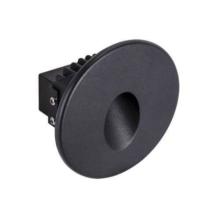 Ideus oprawa ścienna zewnętrzna LED Azyl C 1,6W 70lm 4000K czarna IP54 03906