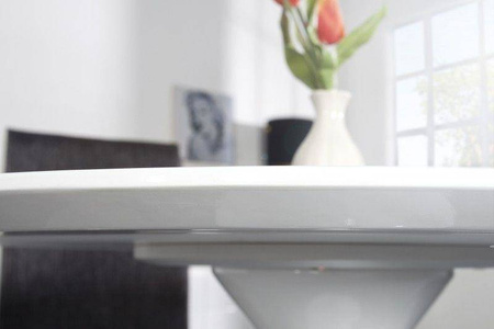 King Home stół Tulip Ø100 Premium blat MDF biały GT-09R.100