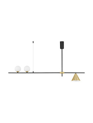 Luces Exclusivas lampa wisząca LED Balboa E27 1x12W G9 2x5W IP20 czarno/złota LE43686