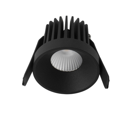 Luces Exclusivas łazienkowe oczko stropowe LED Tercero 9W 530lm 3000K czarne Ø6,2cm IP42 LE61328