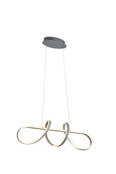 Aviano Lighting lampa wisząca LED Trevance ściemnialna 56W 7000lm 3000K szara 6203-0106