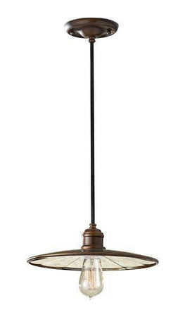 Elstead lampa wisząca Urban Renewal E27 brązowa FE-URBANRWL-P-E