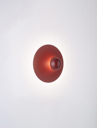 Luces Exclusivas kinkiet LED Baila Ø 25 cm 9W 315lm 3000K IP20 czerwony LE44542