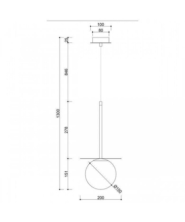 Ummo lampa wisząca Borra B G9 mosiężna BRB131P0
