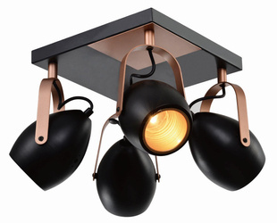 Candellux plafon (reflektorki) Anica 4xE14 czarno/złoty 98-83128