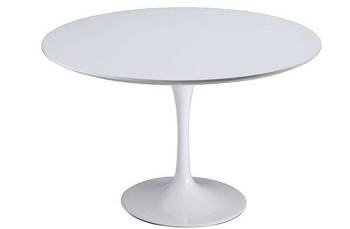 King Home stół Tulip Ø100 Premium blat MDF biały GT-09R.100