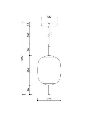 Ummo lampa wisząca Epli Mini G9 biało/czarna EM0122P0