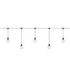 Markslojd girlanda zewnętrzna (przedłużenie) LED Garden24 Deco Light Chain 10L EXTRA 10x(2,9W 190lm 2700K) 29W 1900lm 4m czarna 108022