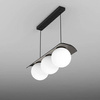 AQForm lampa wisząca LED Modern Ball 3x(8W 750lm 4000K) 24W 2250lm czarna 59779-L940-D0-DA-12