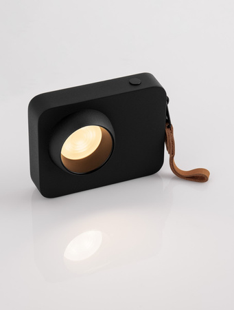 Luces Exclusivas lampka biurkowa LED Parinas ściemnialna 3W 65lm 3000K IP20 wys. 11 cm czarna LE44506