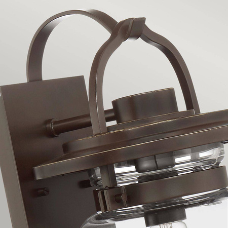 Quintiesse kinkiet zewnętrzny Lasalle E27 brązowy IP44 QN-LASALLE-M-WT