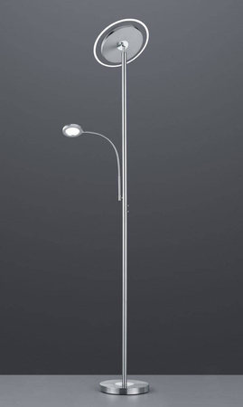RL lampa podłogowa LED Ackbar 18W 1700lm 3000K nikiel 182,5cm R42752107