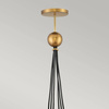 Quintiesse lampa wisząca Skye 6xE27 mosiężna QN-SKYE-6P