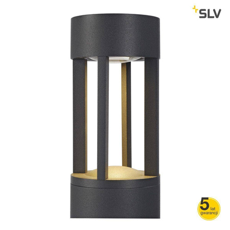 SLV lampa stojąca zewnętrzna LED Slots 65 4,5W 200lm 3000K 68° antracytowa 9cm IP44 231455