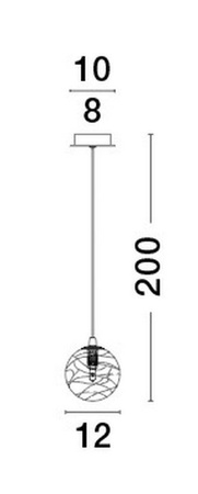 Luces Exclusivas lampa wisząca Cabral G9 złota LE42906