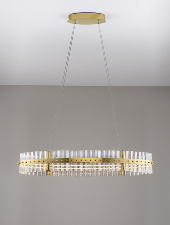 Luces Exclusivas lampa wisząca LED Mayo ściemnialna Ø 90 cm 45W 4402lm 3500K IP20 złota LE44227