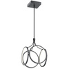 Quintiesse lampa wisząca LED Ciri 45W 1682lm 3000K czarna QN-CIRI-P-MBK