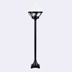 Norlys lampa stojąca zewnętrzna Bolonia E27 117,5cm czarna/przezroczysta IP54 314BL