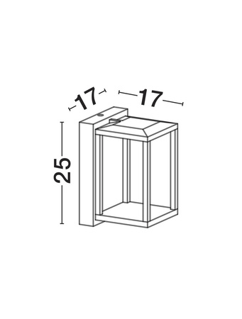 Luces Exclusivas kinkiet zewnętrzny LED Orvenza 17W 509lm 3000K IP65 czarny LE75190