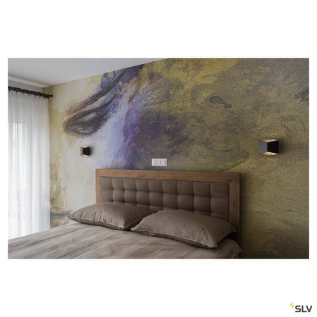 SLV kinkiet techniczny LED Cariso 11W 200lm 2700K czarny 151710