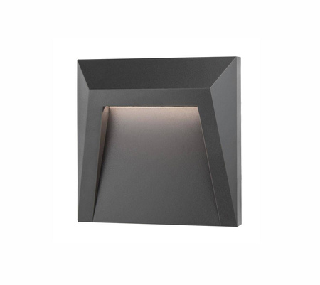 Luces Exclusivas oprawa ścienna zewnętrzna LED Alava 1,2W 90lm 3000K szara IP65 LE71432