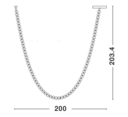 Luces Exclusivas lampa wisząca LED Moca ściemnialna 109W 9732lm 3000K IP20 chrom LE44207