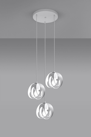 Sollux lampa wisząca Tulos 3P 3xE27 biała SL.1084