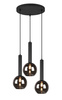 Trio lampa wisząca Clayton 3xE27 czarna 310390332