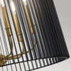 Quintiesse lampa wisząca Linara 6xE14 czarno/mosiężna QN-LINARA-6P-BK