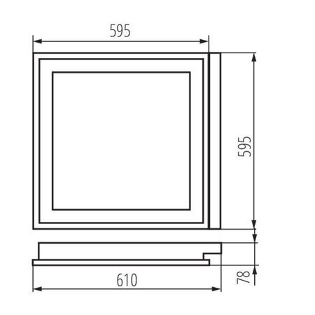 Kanlux oprawa rastrowa Regis 4xG13 biała IP40 19734