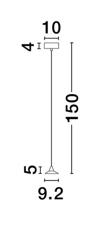 Luces Exclusivas lampa wisząca LED Acula ściemnialna Ø 9,2 cm 6W 355lm 3000K IP20 brązowa LE43493
