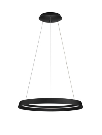 Luces Exclusivas lampa wisząca LED Batallas ściemnialna Ø 60 cm 52W 3717lm 2700-3000K IP20 czarna LE44783
