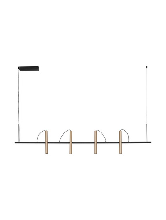 Luces Exclusivas lampa wisząca LED Yaguaru ściemnialna 22W 1112lm 3000K IP20 czarno/złota LE44647