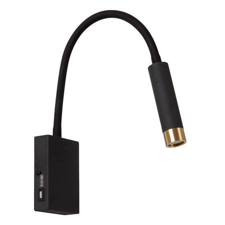 Lucide kinkiet Alec LED G9 1x3W 2700K czarny 03246/03/30